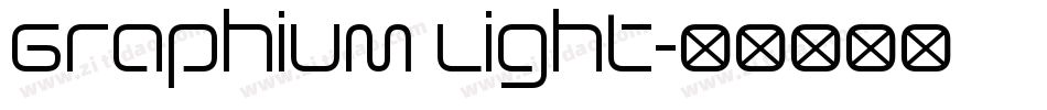 Graphium Light字体转换